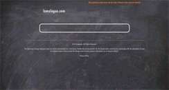 Desktop Screenshot of lomalogue.com